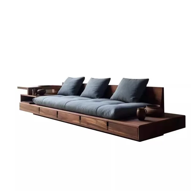 

Four people, sofa, wabi-sabi wind, high-end, light luxury, small apartment, aesthetics, furniture