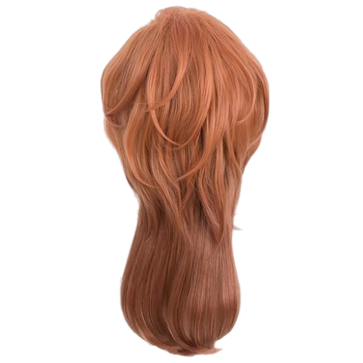 Short Orange Wig Cosplay Costume Men Anime Layered Character Costume Wig Halloween Wig