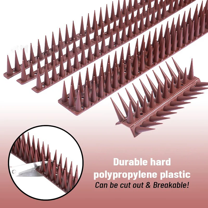 for 10/12pcs Plastic Fence Wall Spikes Anti Pigeon Anti-Bird Repellent Spikes Outdoor Anti CatDog Climb Deterrent Spikes