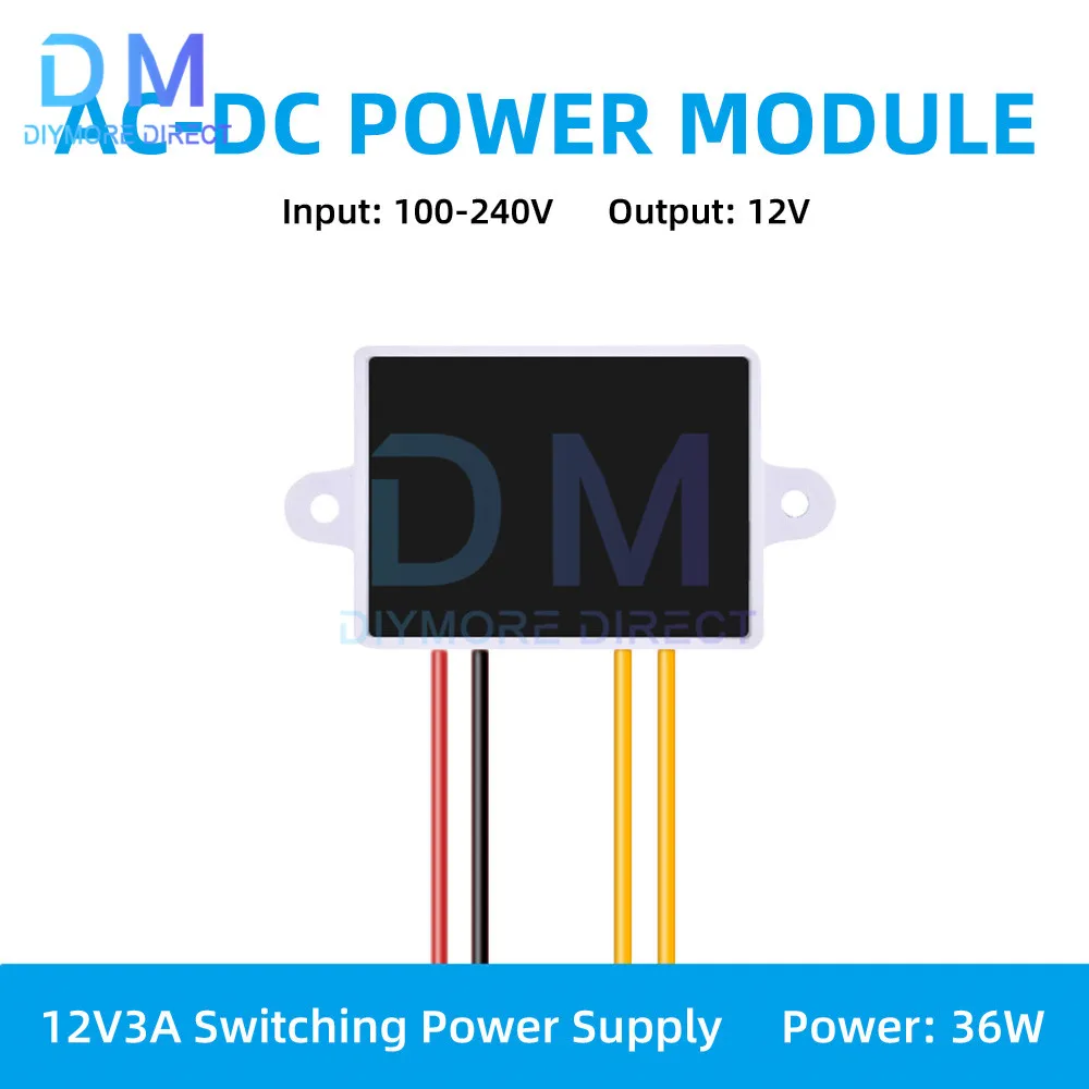 Módulo de alimentação ac 110v 220v para dc 24v1.5a 12v3a AC-DC placa de alimentação de comutação