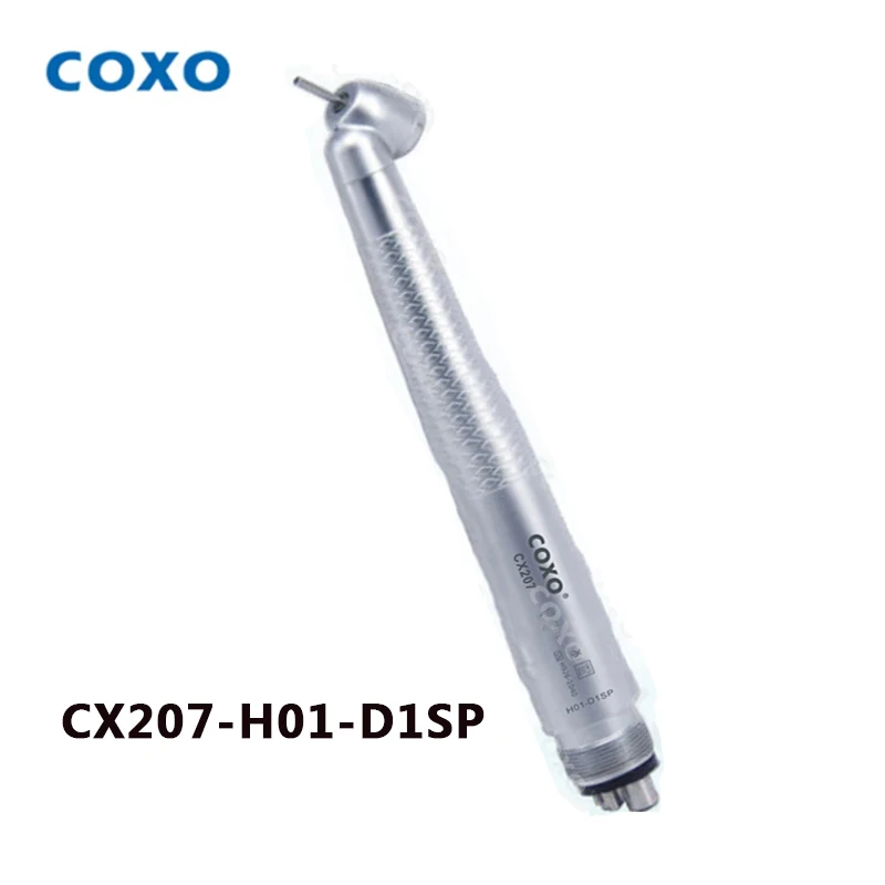 

COXO CX207-H01-D1SP Dental, высокоскоростной наконечник для воздушной турбины, 1-ходовой наконечник для распыления, стоматологический инструмент с 4 отверстиями/2 отверстиями