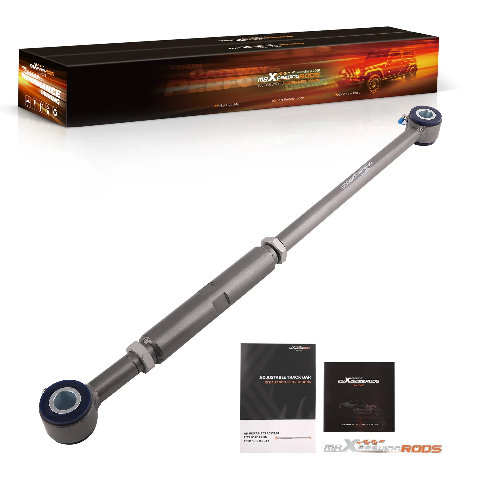

Front Track Bar Panhard Bar Rod Adjustable for 1999-2004 F250 F350 2"-6" Lift