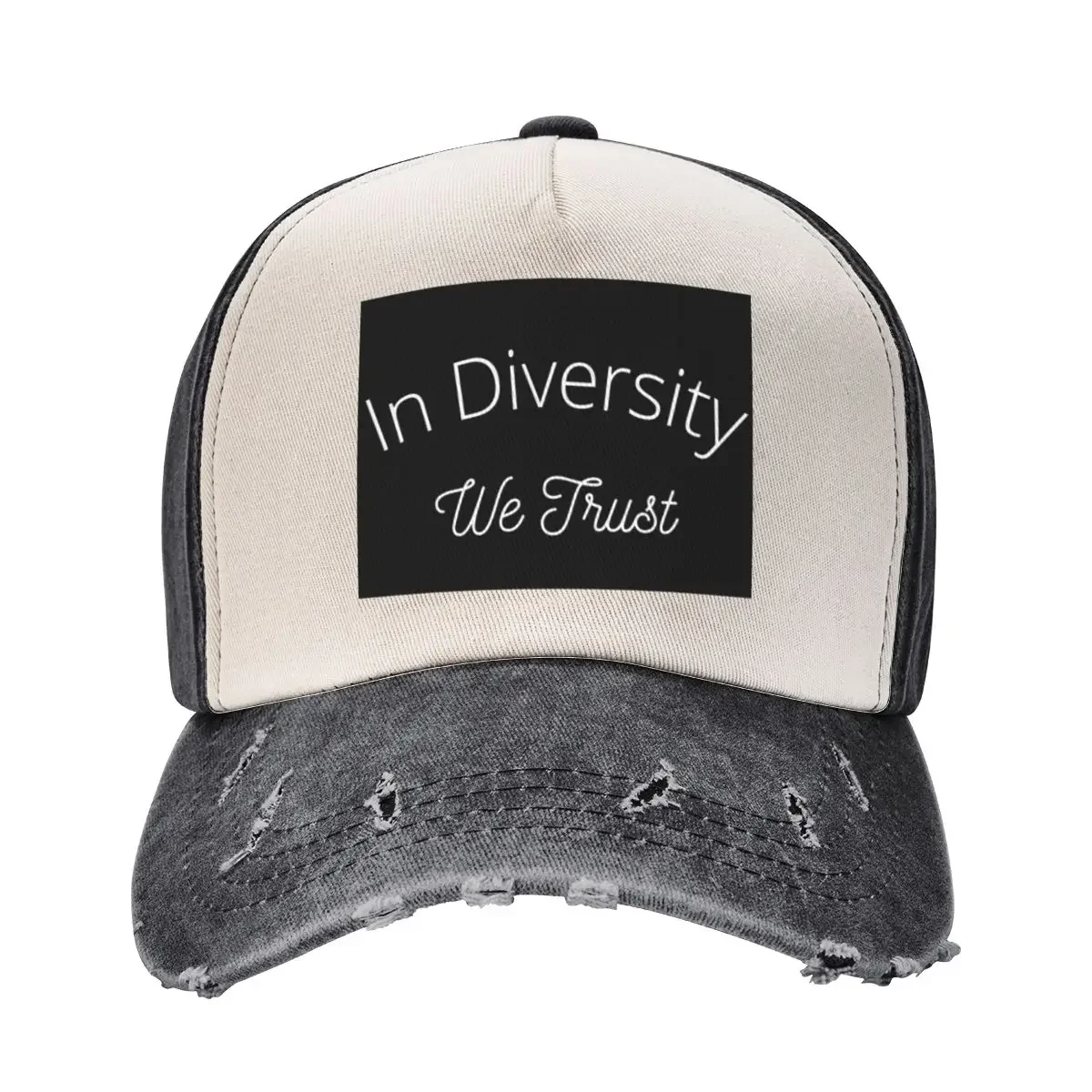 In Diversity We Trust Baseball Cap derby hat black Girl Men's