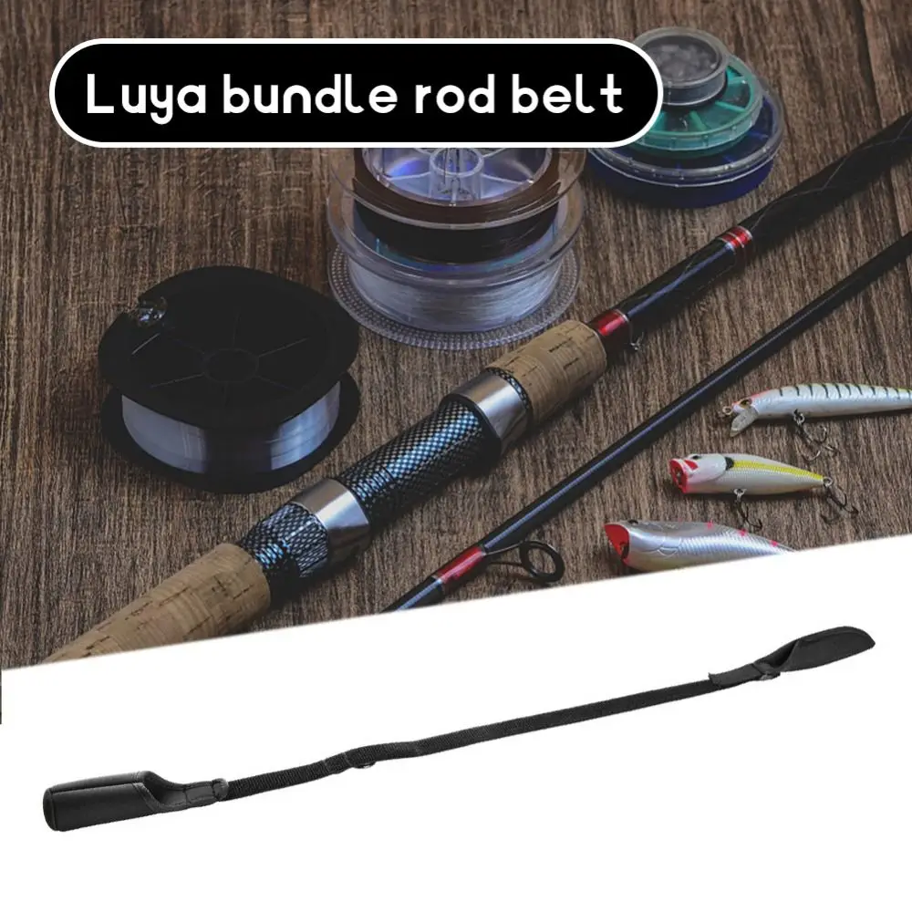 Fishing Rod Holder Strap Carp Fishing Rod Belt Protector Reel Elastic Wrap Band Tackle Pole Cover Wear-resistant Fish Tool - Image 2