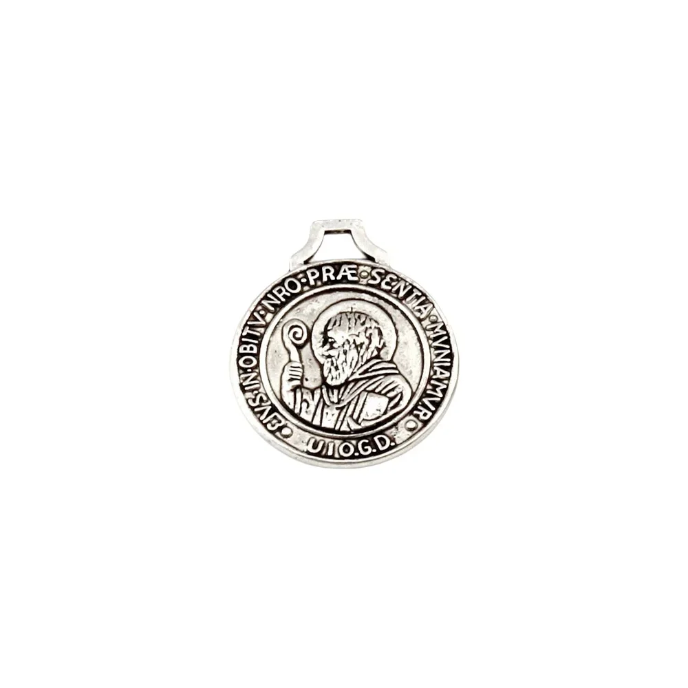 100Pcs Saint Benedict Da Norcia Medal Cross Patron  Alloy Charm Pendants 18x21mm Jewelry DIY Fit Bracelets Necklace