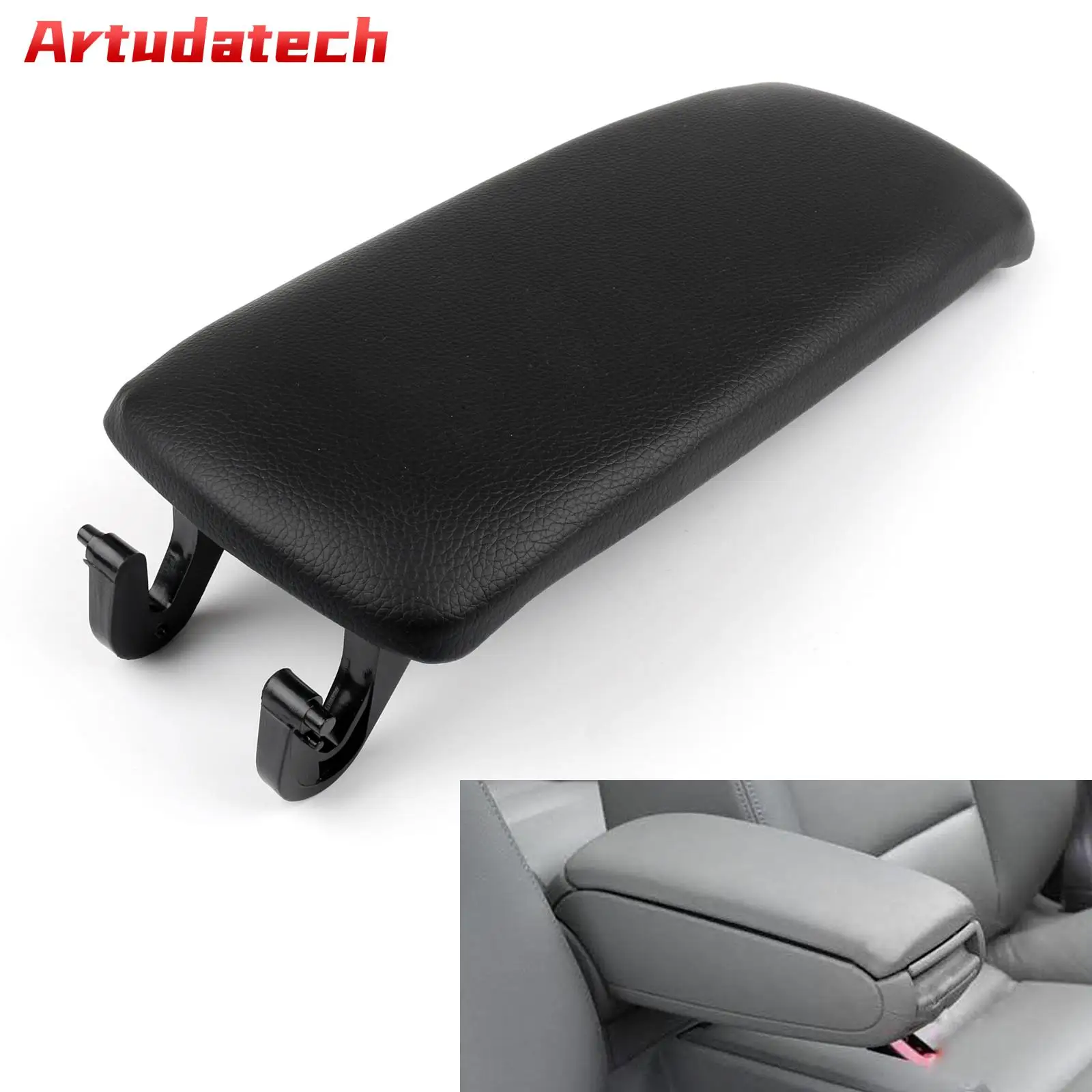 Artudatech 4B0864245AG 4B0864245AL PU Leather Center Console Armrest Cover Lid For Audi A4 S4 A6 2000 2001- 2008