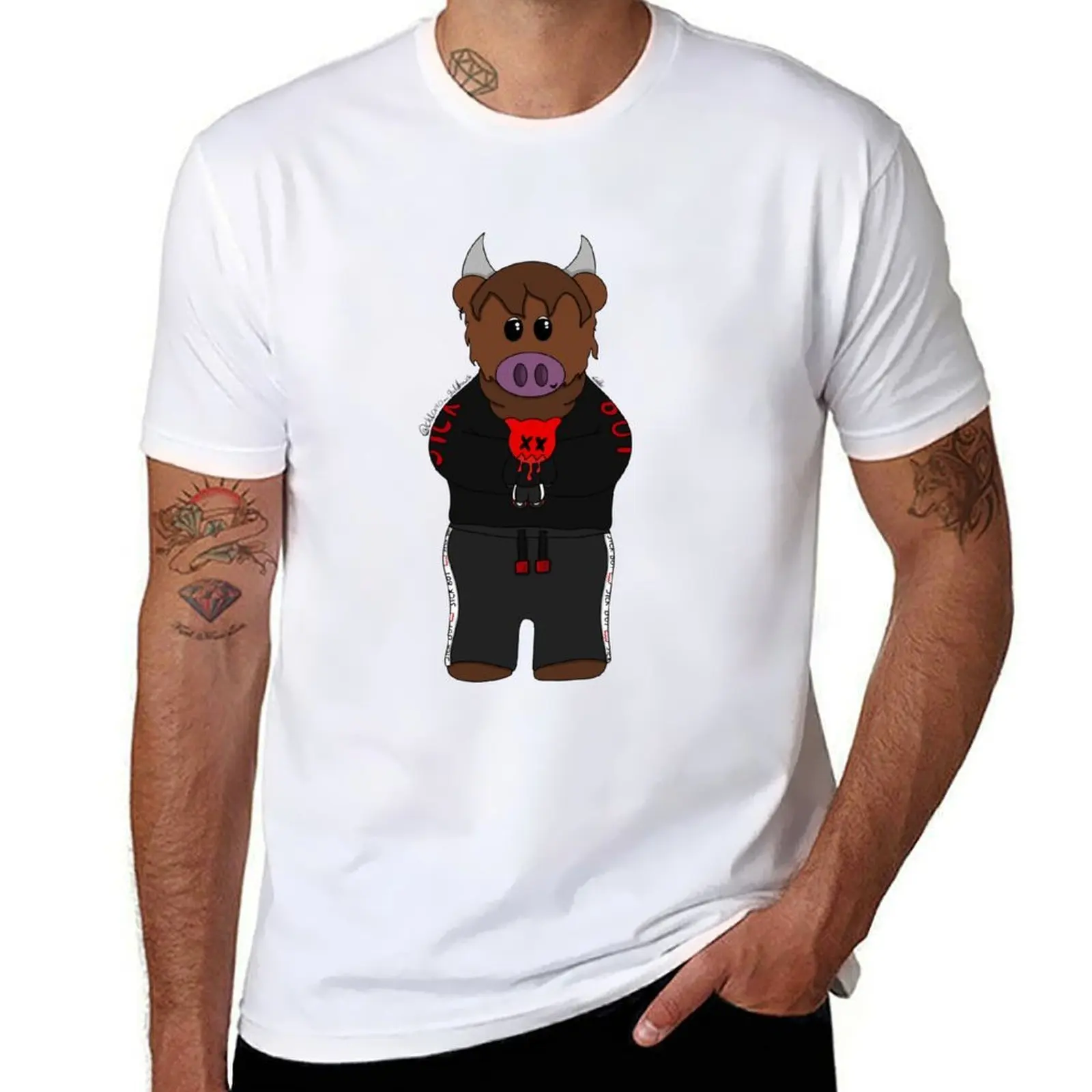 

Winston with Sick Boi figure and clothes T-Shirt t shirt men 100% cotton luxury brand cotton t shirt pack T-Shirt
