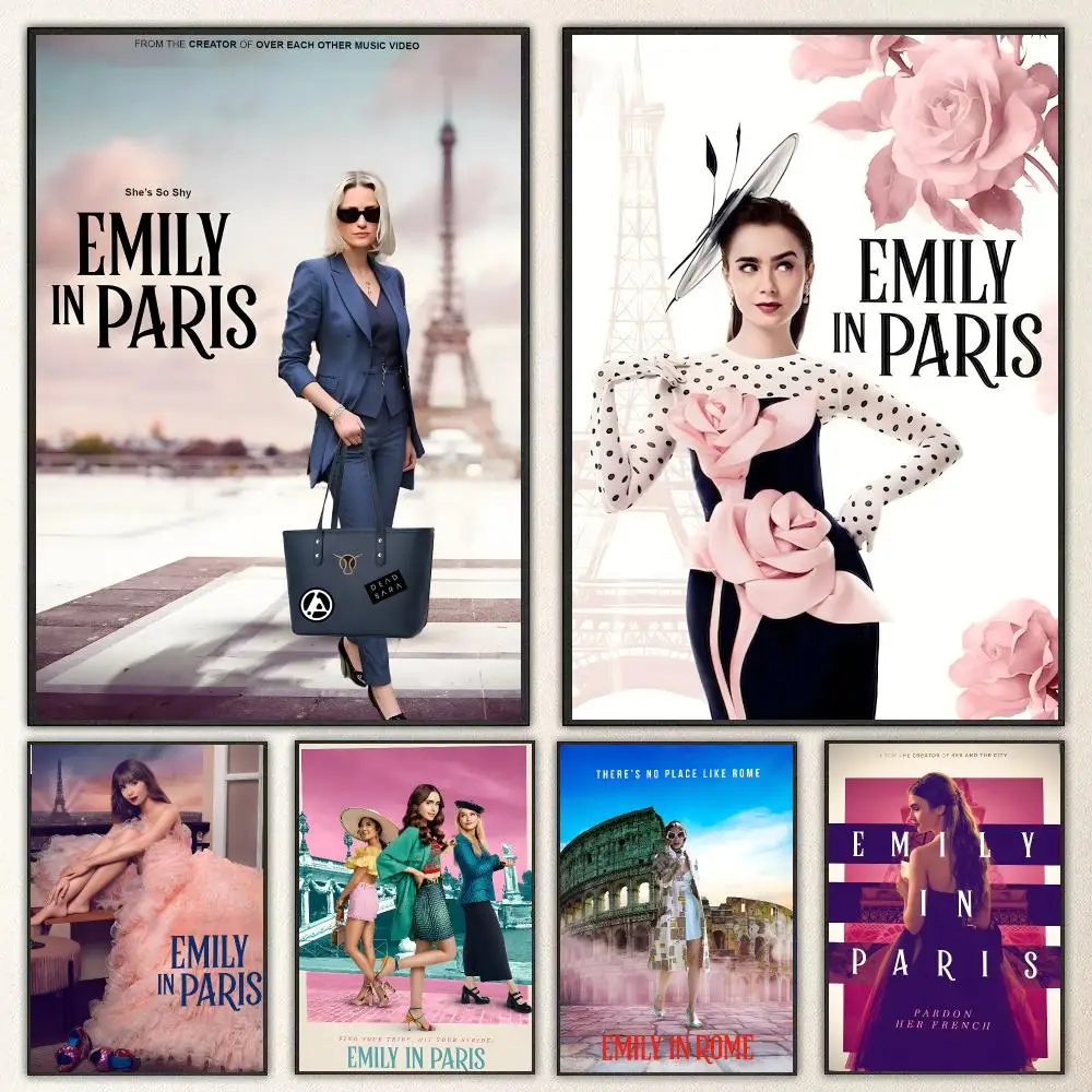 Movie Emily in Paris Poster High-definition  poster stickers, suitable for bedroom, living room, home decoration