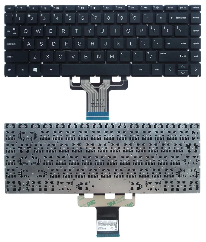 New US English Keyboard for HP 14-DA 14-CK 14-BD 14-CE 14-CC CC0027TX 14-CB W125 TPN-Q188 Q190 Q207 laptop keyboard black