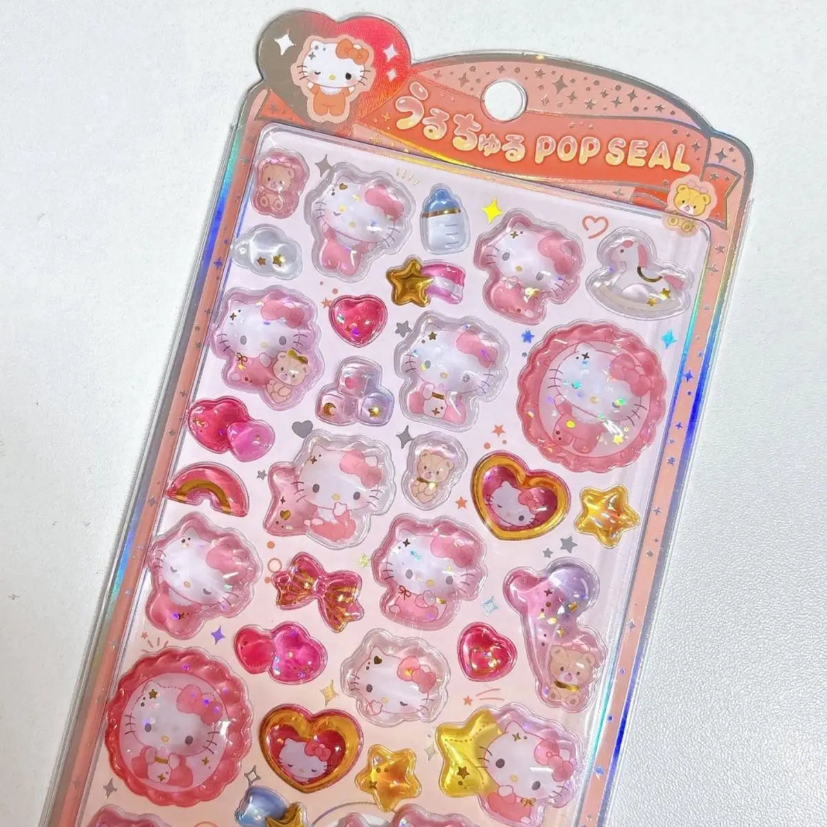 Neu! Sanrio Aufkleber Hellokitty Kuromi Cinnamoroll My Melody 3D Relief Jelly Sticker Kawaii Dekoration DIY Handyhüllen-Aufkleber – Detail 3