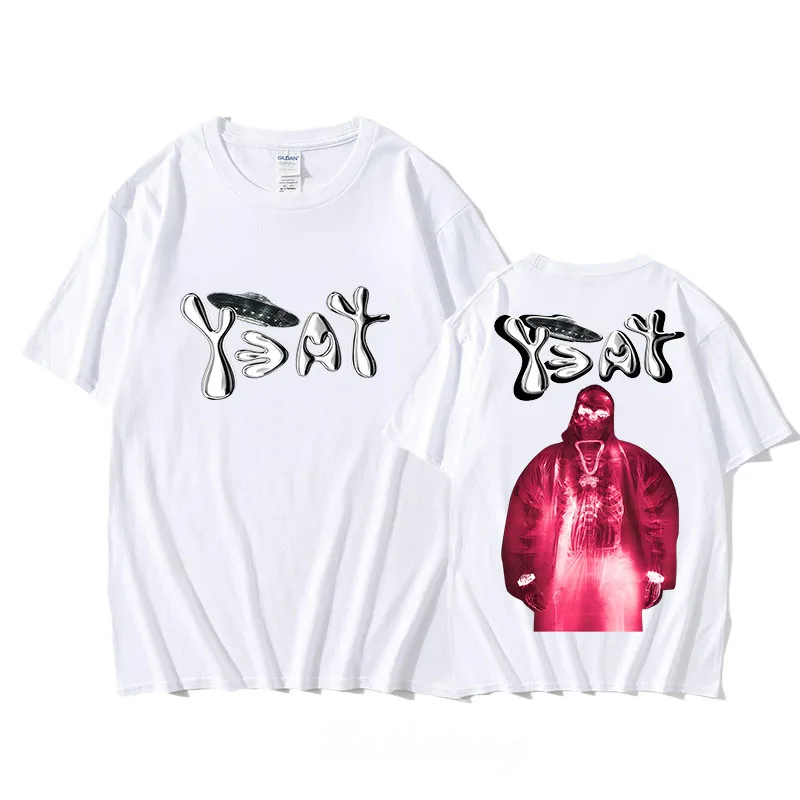 Yeat 5BRAZY T-Shirt Short Sleeve Gothic Harajuku Tee-shirt Graphic Printing Cotton O-neck Tshirt Ropa Hombre High Quality Tees