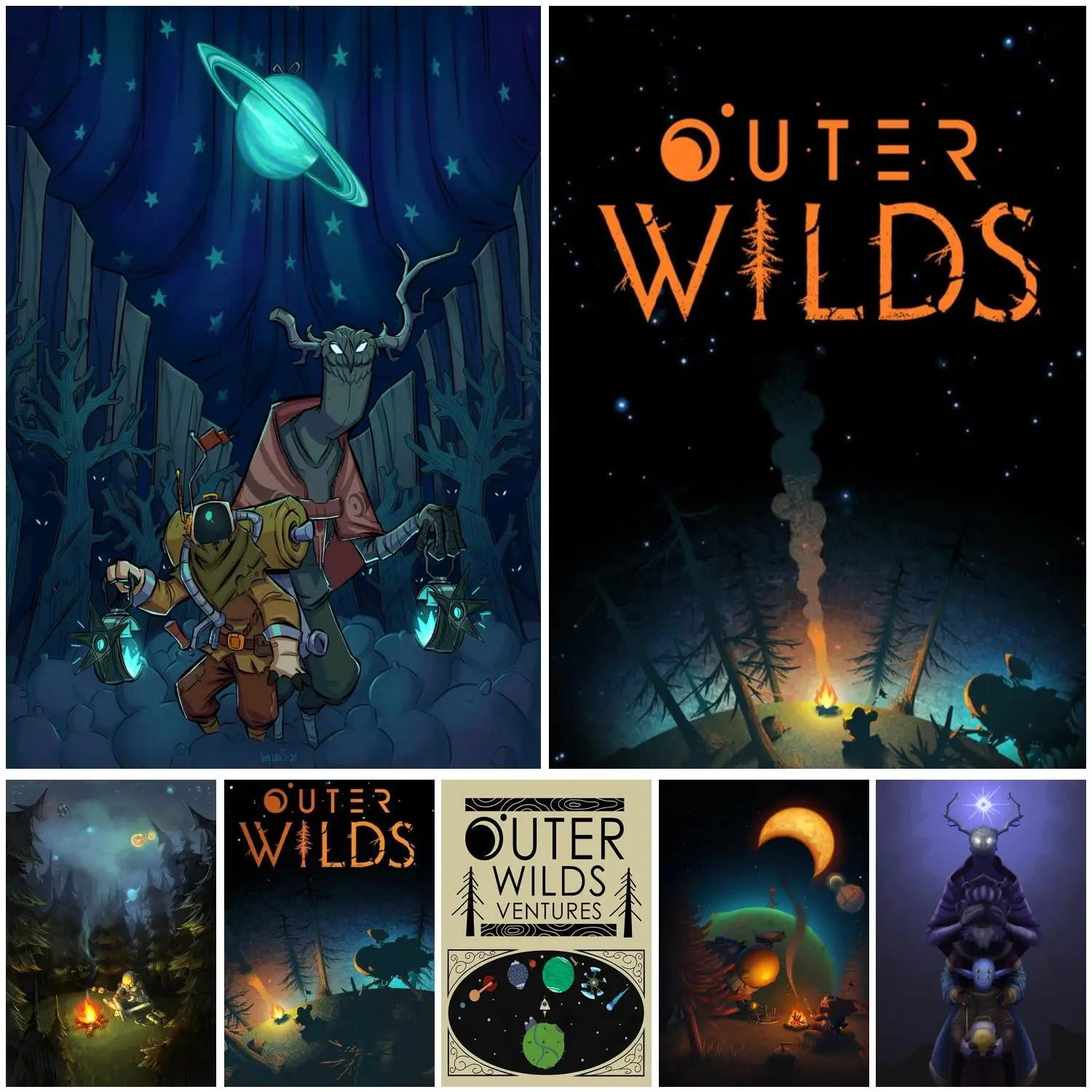 Outer Wilds: Uma Nova Forma de Decoração de Parede com Arte de Filme e Jogo