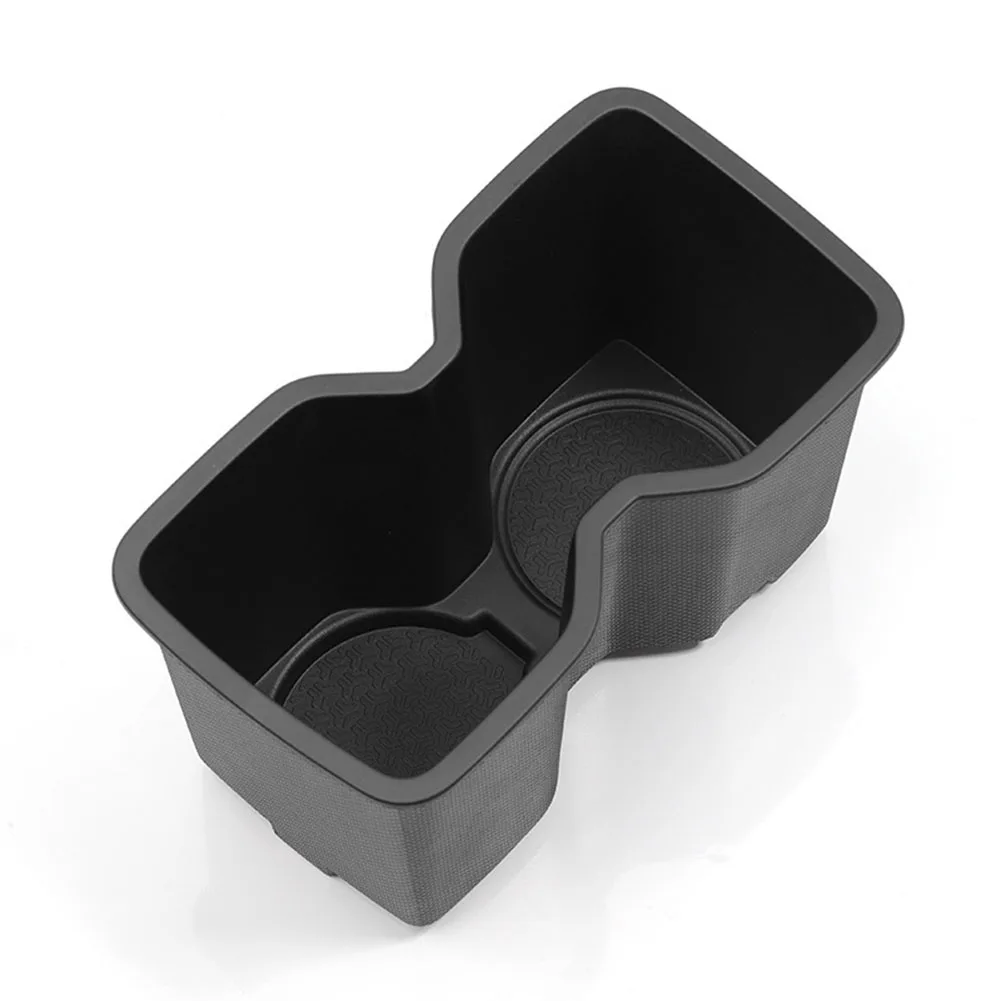 

Car Interior Decoration Water Cup Holder Black OEM Compatible Fit Made Of ABS Material Clean And Simple Design