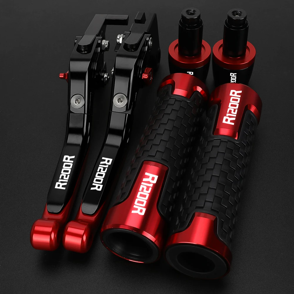 Motorcycle Aluminum Adjustable Brake Clutch Levers Handlebar Hand Gripss FOR BMW R1200R R-1200R 2006-2014 2015-2018 2012 2017