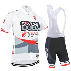 Team Skydive DUBAI Cycling Jerseys Kits Summer Bicycle Maillot Breathable MTB Short Sleeve Bike Cloth Ropa Ciclismo Sets