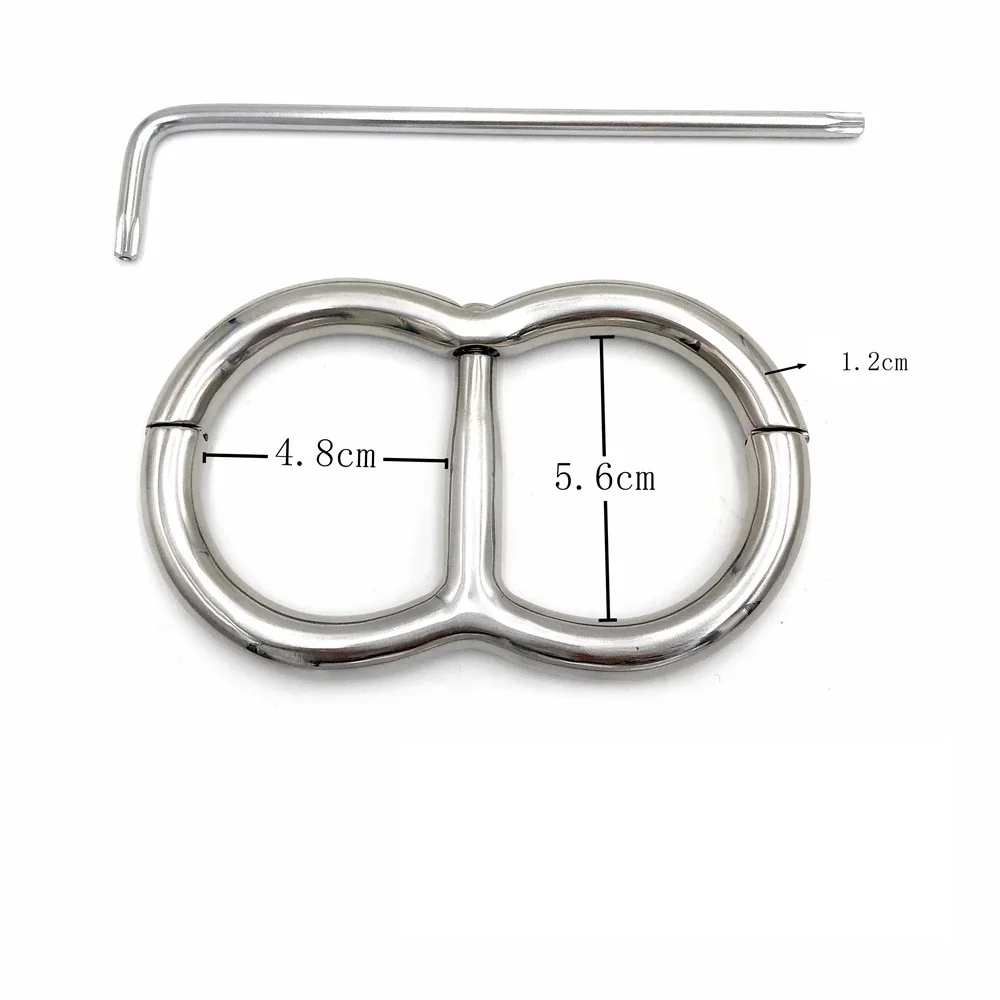 Latest Stainless Steel 8 Form Fixed Wrist Restraint Handcuffs Manacle Adult BDSM Bondage Sex Toy For Male Female