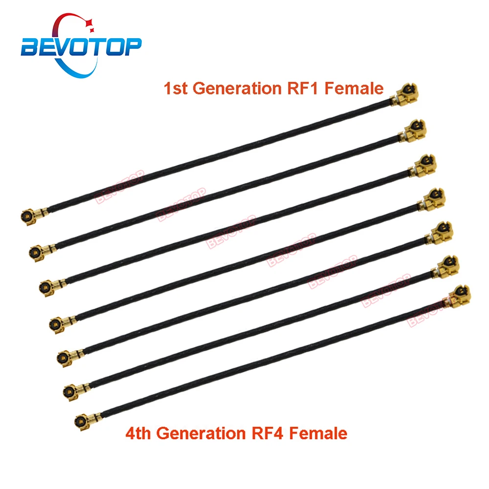 1pcs IPX Jumper U.fl IPX-1 Female to IPX-4 MHF4 Female Jack RF1.13 Extension Jumper for Router 3g 4g Modem BEVOTOP Cable