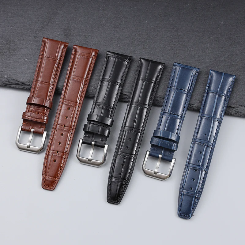 

Genuine Leather Watch Band for IWC Portugal Portofino Pilot Mark 18 Little Prince Soft Comfortable Men Watch Strap20mm Wristband