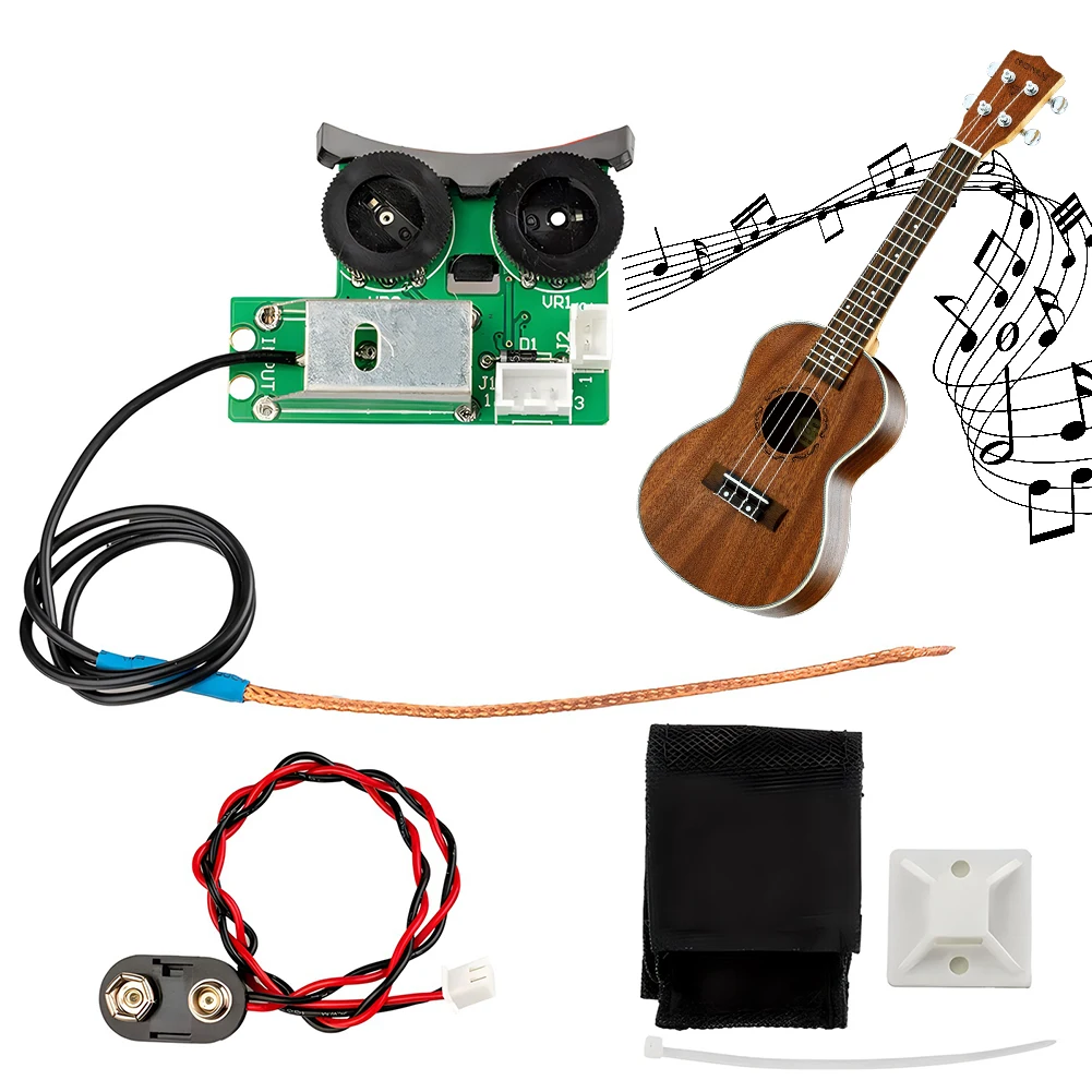 VT1 Acoustic Guitar Pickup System DIY Guitar Preamp for VT1 Classical Ukulele Acoustic Guitar