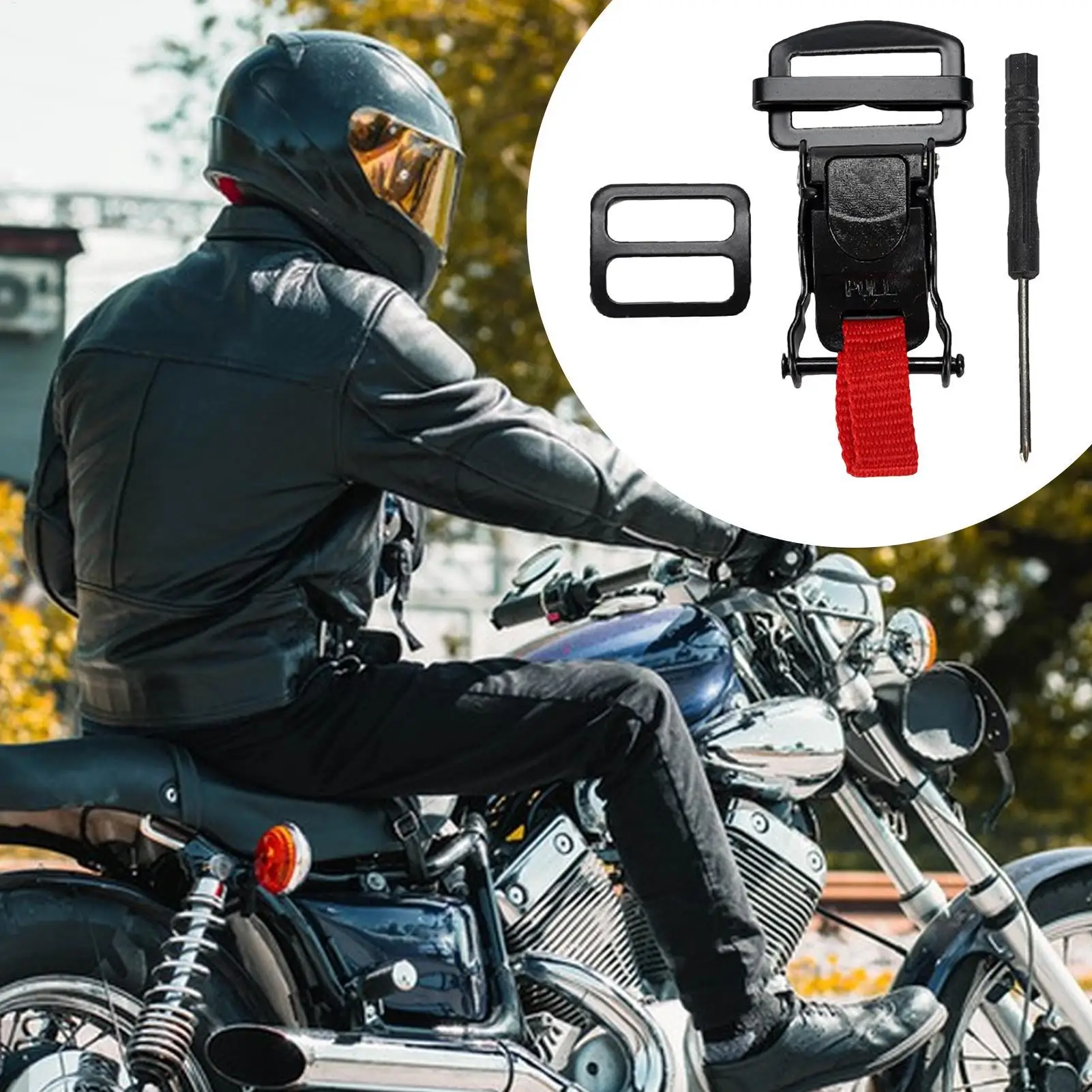 مشبك سريع الفك للخوذات بتصميم - مراجعة Quick Release Buckle Motorcycle Helmet وسعره