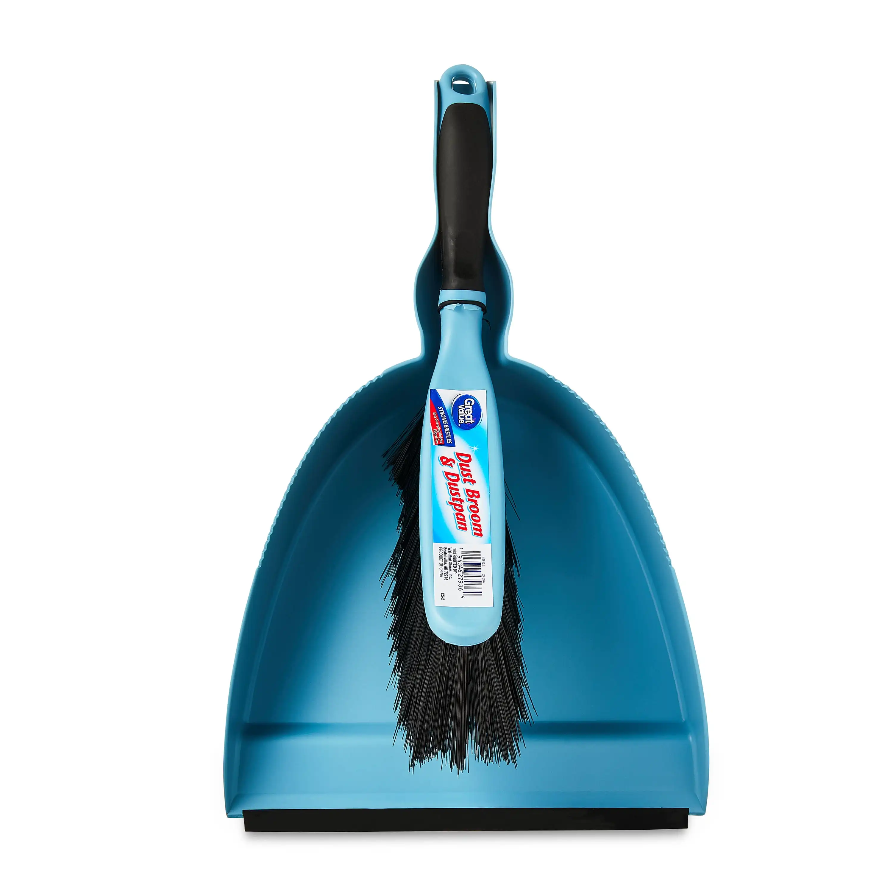 

Пластиковая метла для пыли и сковорода, синий. Простой в использовании совок с щеткой.