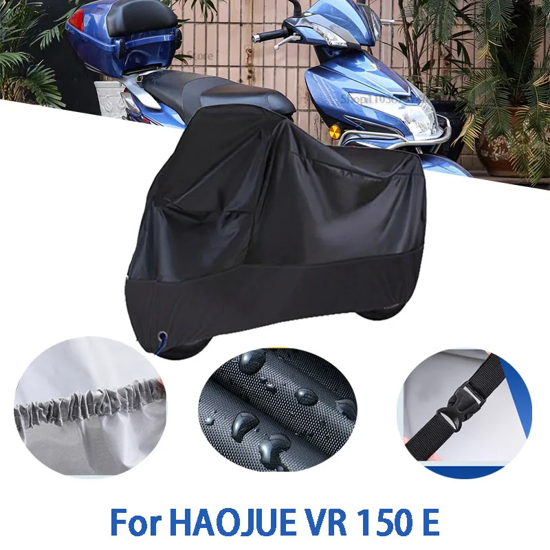 

Motorcycle Full Covers For HAOJUE VR 150 E Car Outdoors Sun Protection Dust No Ear Thickened Oxford Clothcover Accessories
