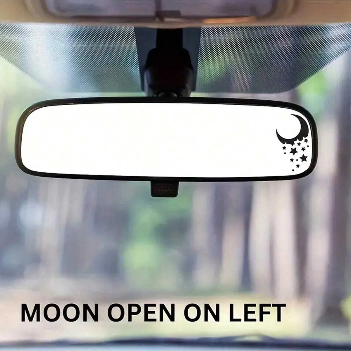 2 Pieces Star Moon Mirror Sticker Car Sticker - Add a magical touch to your home décor!