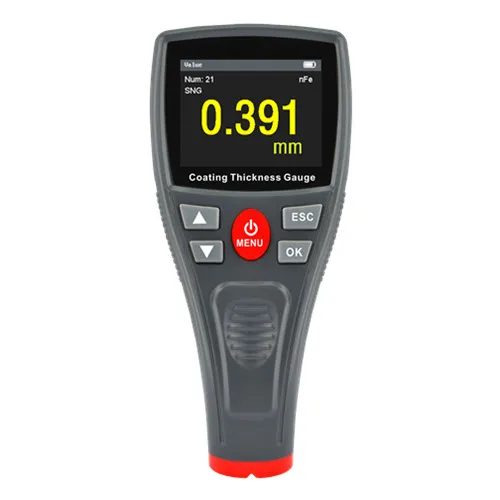 Colorful LCD Thickness Measurement 0~1500um/0~59mil/0~1.5mm Paint Coating Thickness Gauge