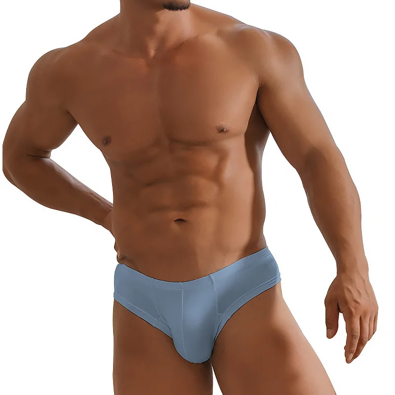 Ropa interior de modal para hombre, calzoncillos transpirables sexys de cintura baja, talla grande, novedad