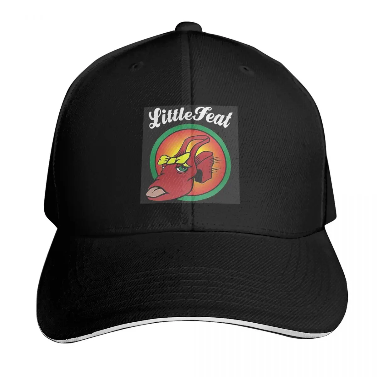 @Artwork Baseball Cap Cotton Twill Breathable Contrast Two Tone Brim Snapback Flat Bill