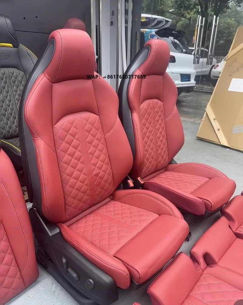 Kit de Conversão para Assentos Esportivos RS para Interior de Carro Personalizado e Modificado, Acessório em Couro