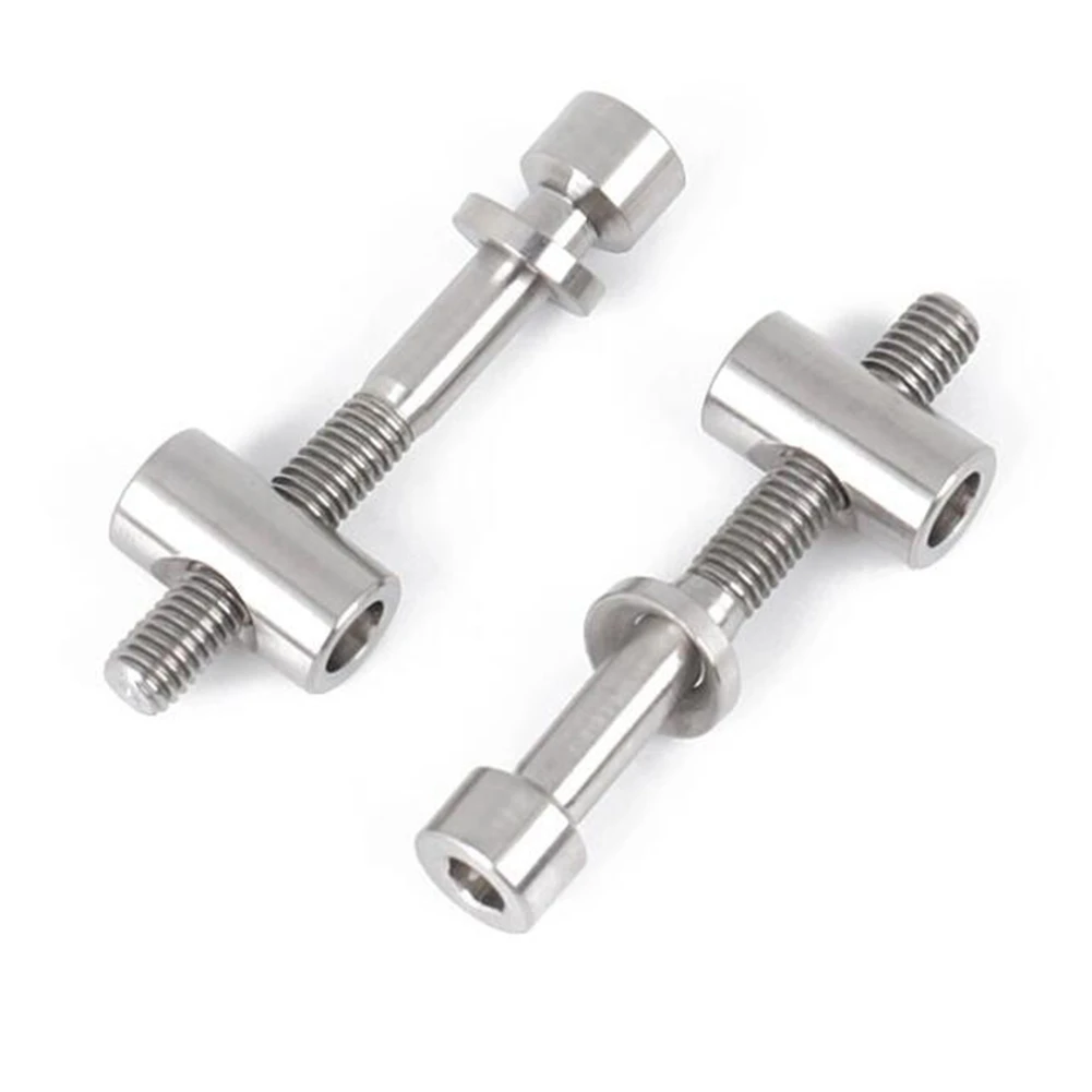 2Pcs Titanium Bolts M5X30 Hex Headed for Bicycle Seatpost Fastening MTB Mountain Bike Ti Parts Screws -Titanium