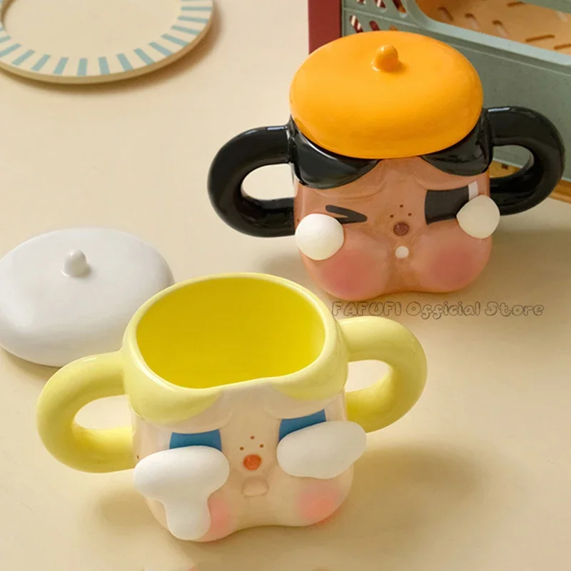 POPMART CRYBABY Sad Club Series Ceramic Cup Cute Anime Figure Ornaments Collection Gift