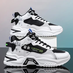 Autumn Men Shoes Sneakes New High-top Sports Shoe Men Trend Joker Small White Shoes Increase Leisure Running Tennis Zapatillas