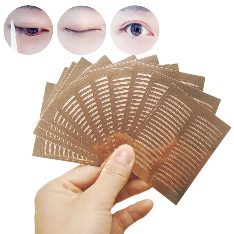 36 Stück/Blatt unsichtbarer Augenlid aufkleber, der Augen streifen anhebt wasserdichtes doppeltes Augenlid band Spitze Eye Lift Strips Make-up-Tool