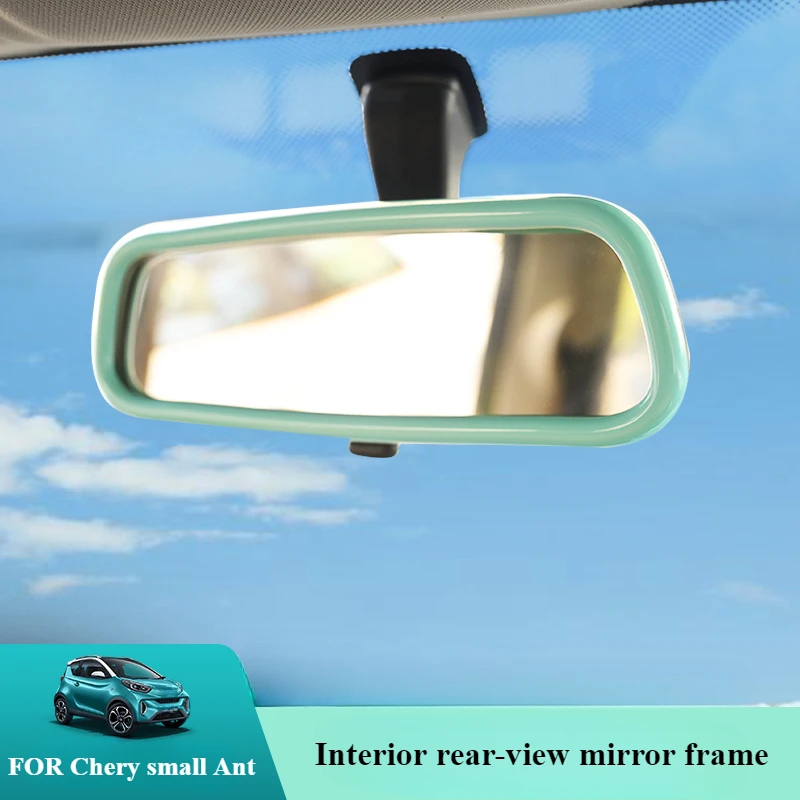 FOR Chery Ant interior rearview mirror decoration frame black cat interior reverse mirror frame paste modification special