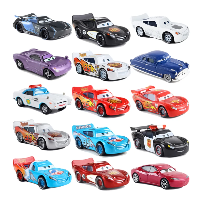 Pixar Cars 2 Cars 3 Toys Lightning McQueen Jackson Storm Mack 1:55 Diecast Model Cars Toys Child Birthday Gifts