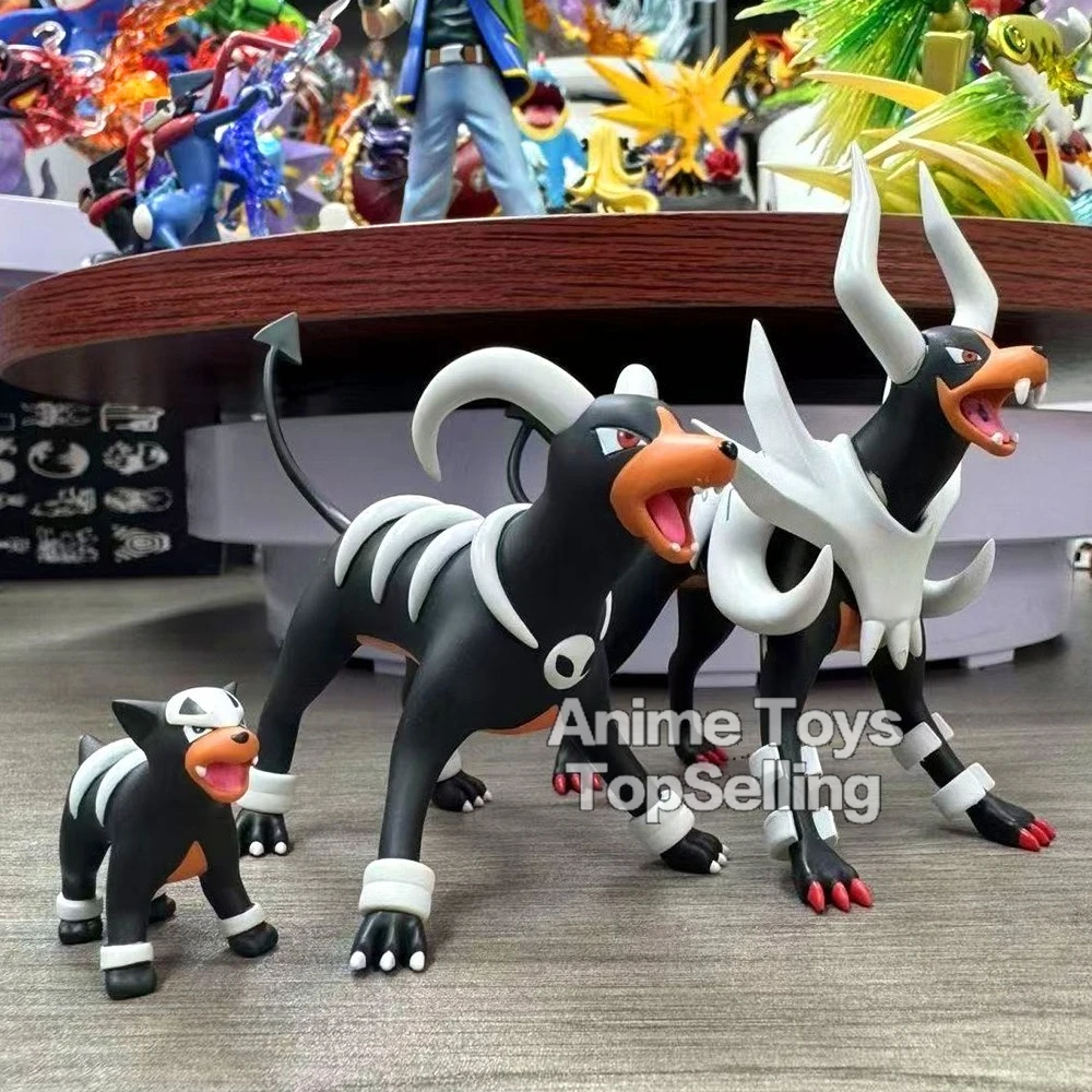 Anime Pokemon Figur Houndoom Evolutionäre Actionfiguren PVC Sammlermodell Spielzeug für Geschenke 2-8cm