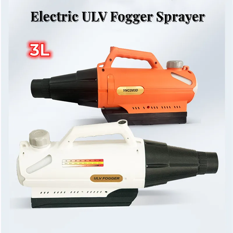 Electric ULV Fogger Sprayer 3L Portable Cold Mist Machine Aerosol Generator Disinfection Machine Nozzle Fight Drugs Sprayer