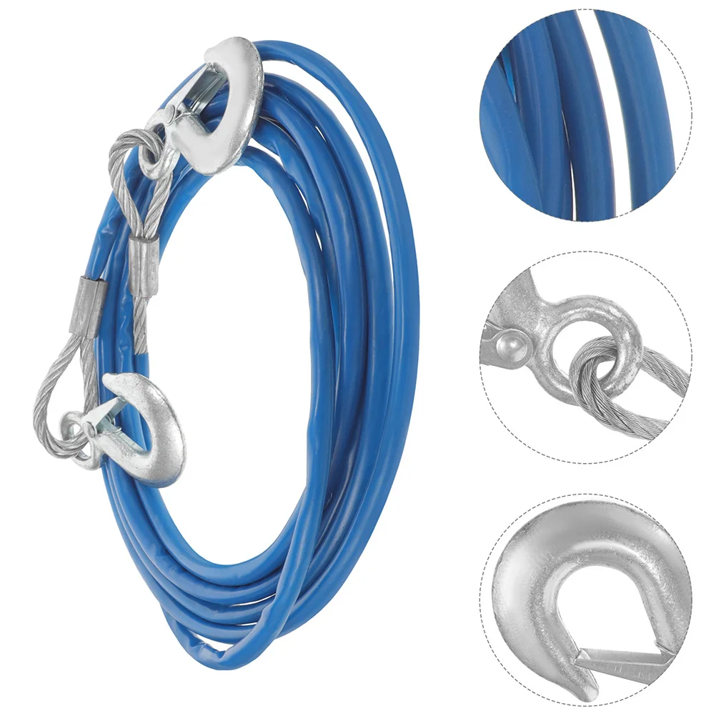 

3-Ton Car Tow Dolly Heavy Duty Tow Rope Boat Trailer Winch Strap Durable Versatile Towing Supply Towing Strap Heavy Duty Straps