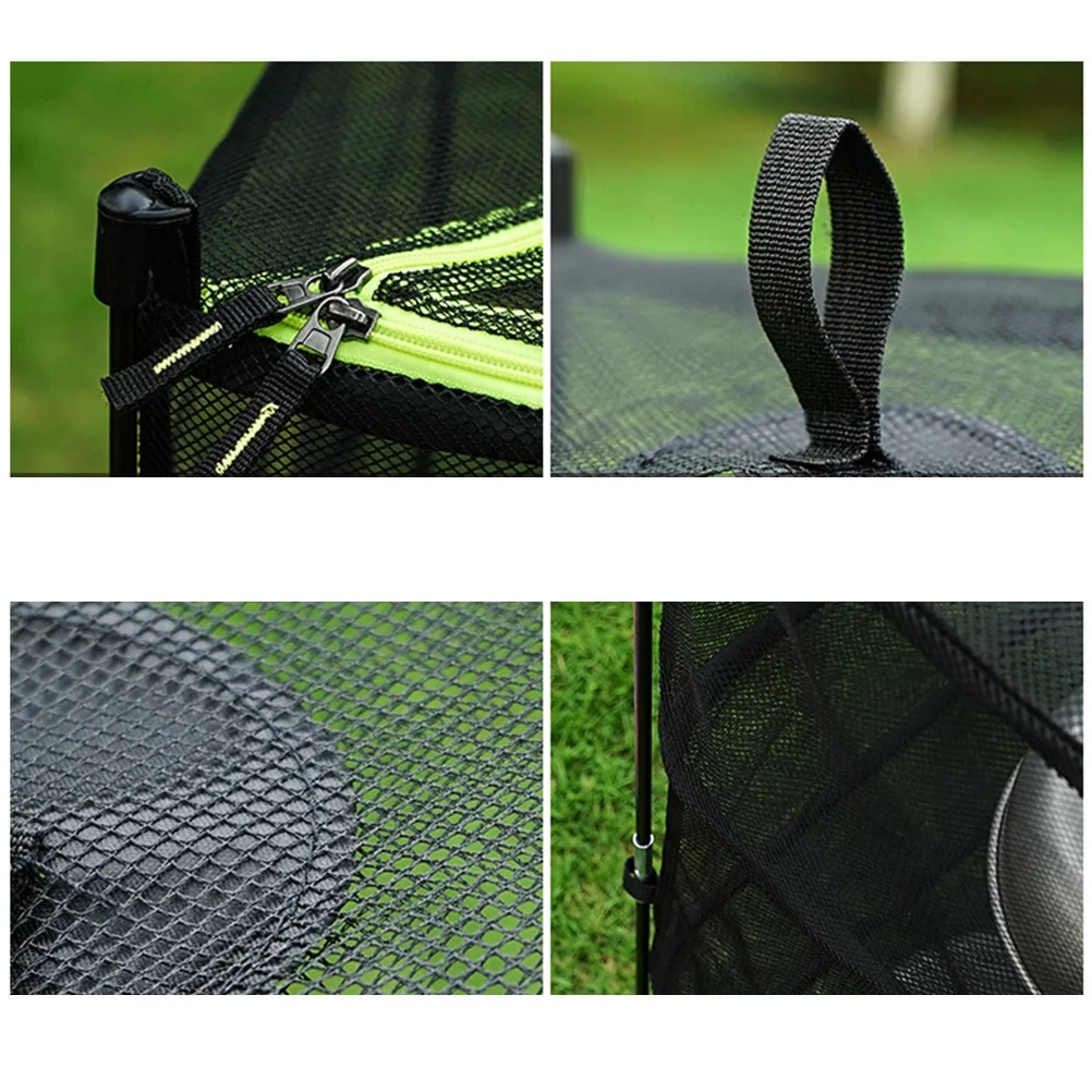 

1pc Folding Drying Mesh Net 4-Layer Square Storage Basket For Kitchen Vegetable Fruit Hangable Lightweight Quick-Dry Hanging