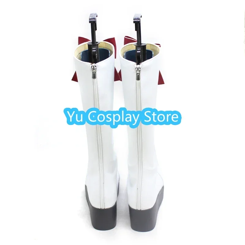 Vtuber Hinano Tachibana zapatos de Cosplay botas de Carnaval de Halloween zapatos de cuero PU accesorios de Cosplay hechos a medida