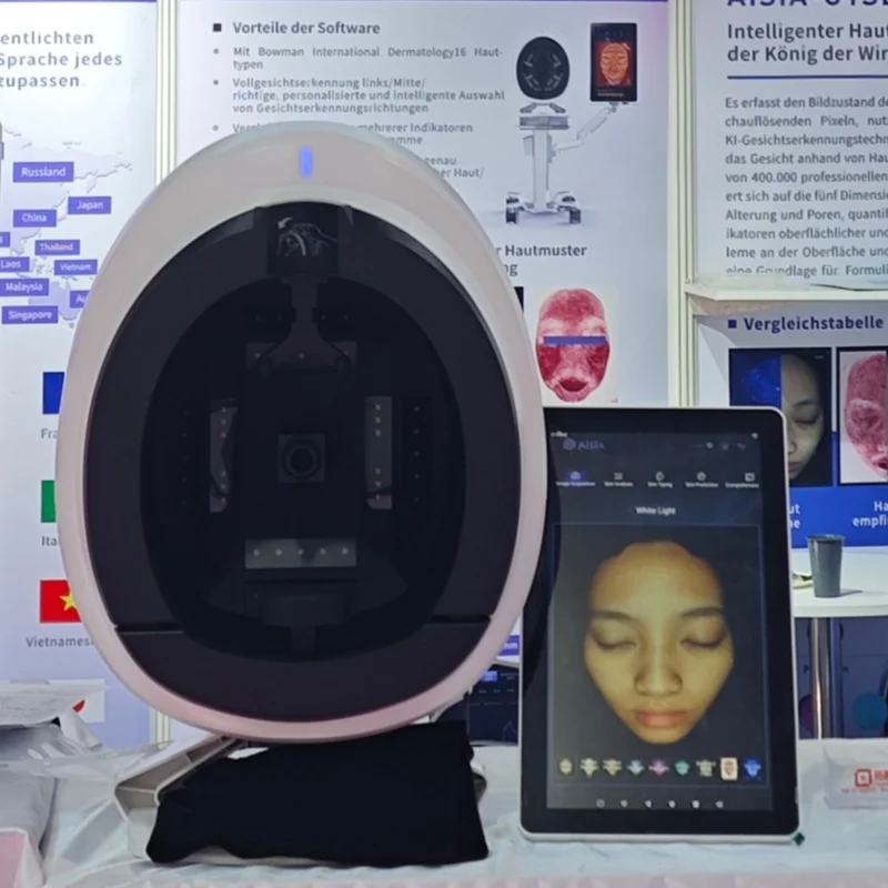 

Professional Skin Analyzer Beauty Salon 15.6 inch 3D Facial Skin Analyzer Machine 8 Light Spectrum Skin Analysis Scanner