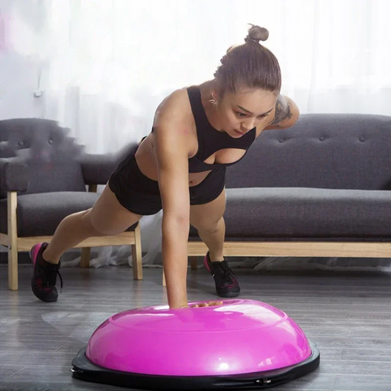 

Полусферический балансировочный мяч Bosuing для домашнего фитнеса, тренировок, похудения, пилатеса, с утолщенной противоскользящей поверхностью для ног, для йоги