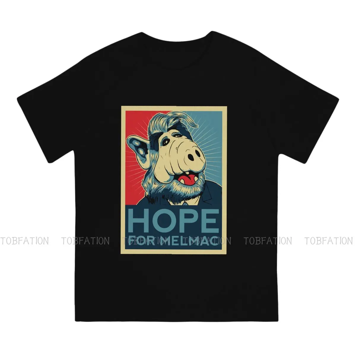 Graphic Hope for Melmac Art Classic  Fashion TShirts Alf TV Men Graphic Fabric Tops T Shirt Round Neck Big Size