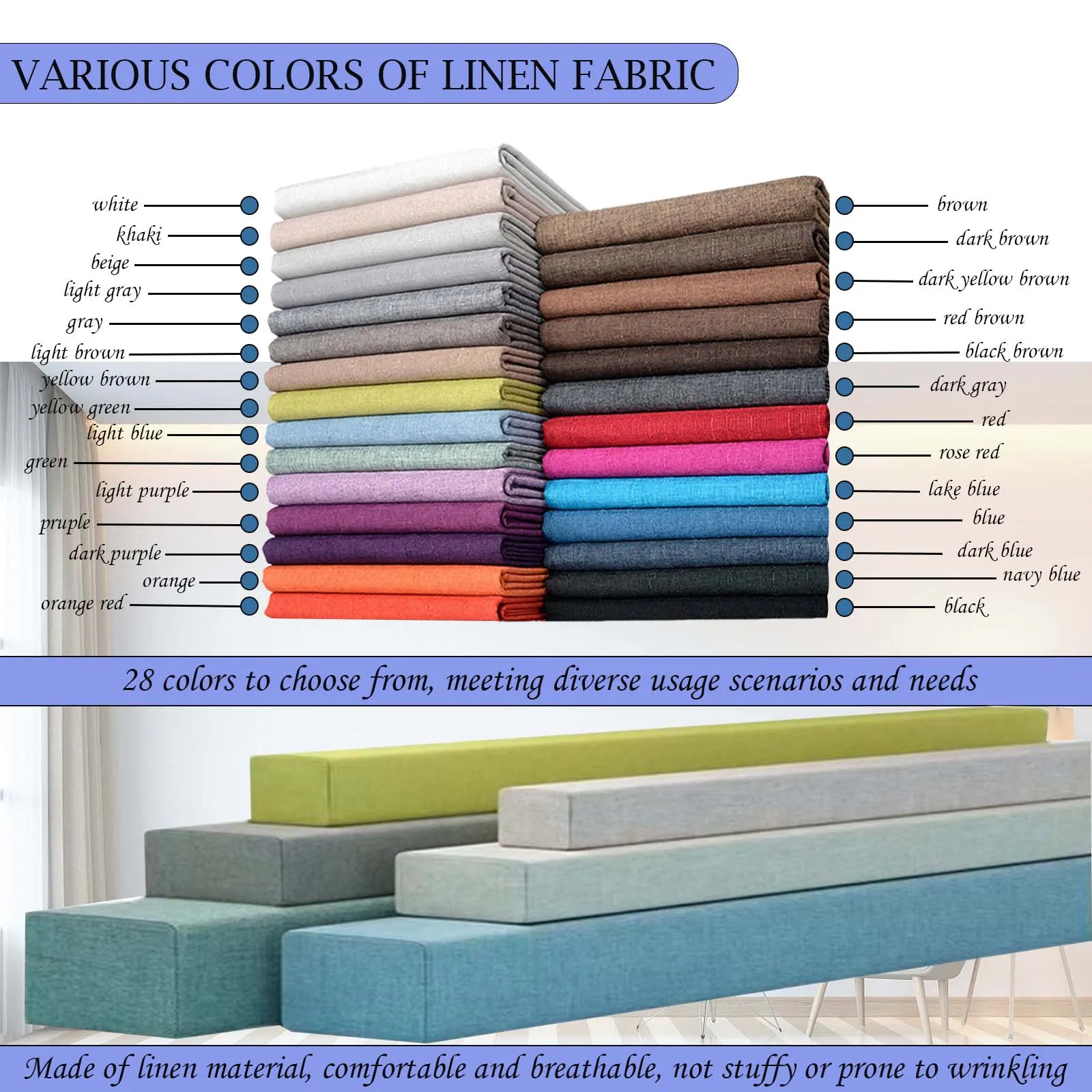 مخصص قابل للغسل أريكة مسند الذراع وسادة الرقبة وسادة للنوم السرير حشو الفجوة ملء الوسائد مع سستة الكتان وسادة طويلة #4