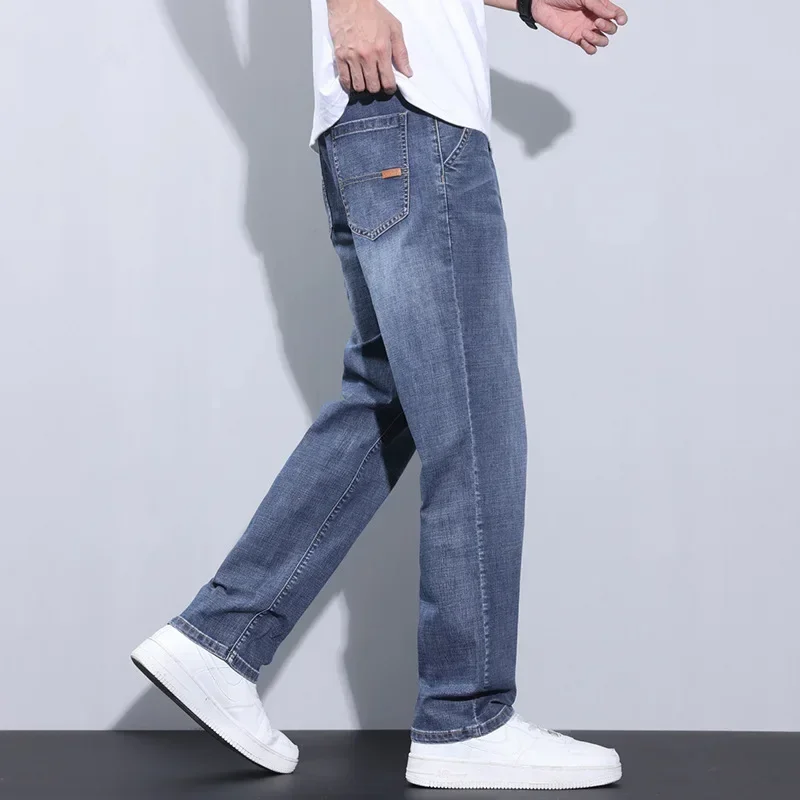 Jeans Men Straight Leg Loose Classic Simple Fashion Comfortable Casual Pants Men Adult Gentleman Comfortable Loose Advanced