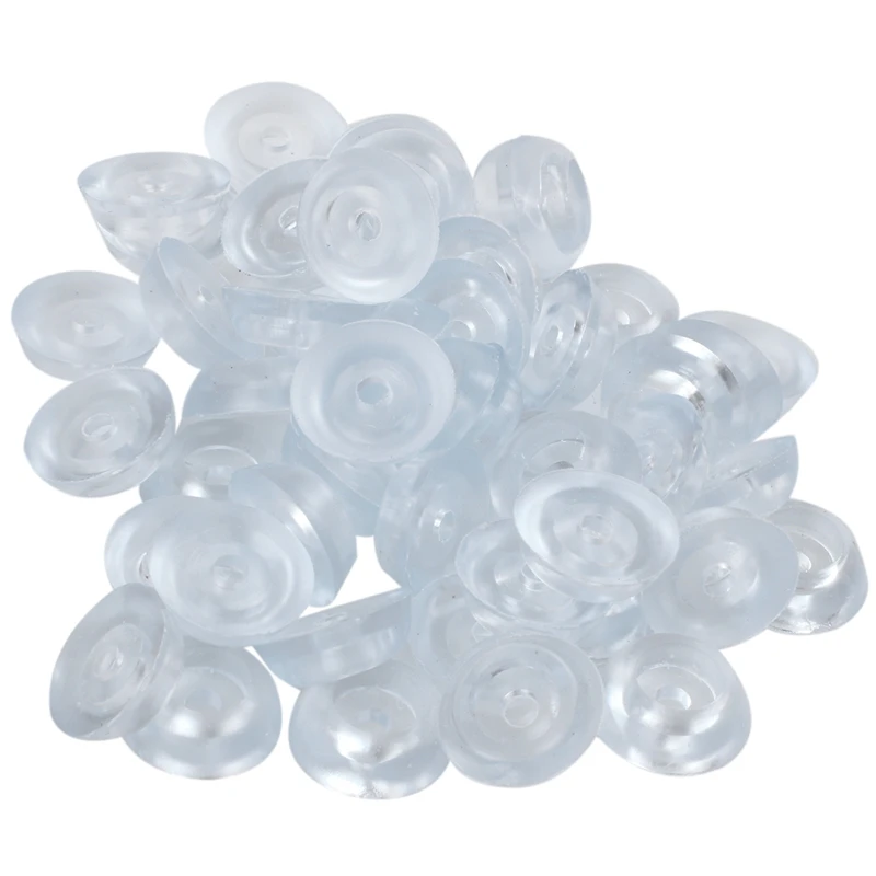Protectores de patas para muebles, mesa y silla, goma acolchada de 17mm x 6mm, 50 piezas