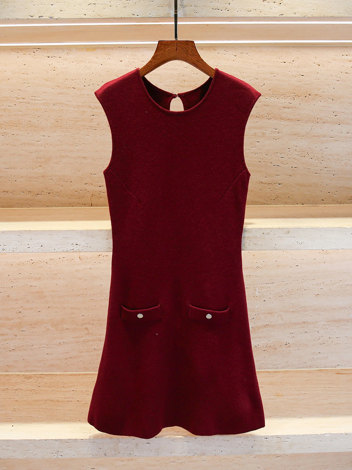 M Home Nan You High End Women's Knitted Top + Vest Dr Set Autumn 2025 High Collar Faionable Two-Piece Ensemble