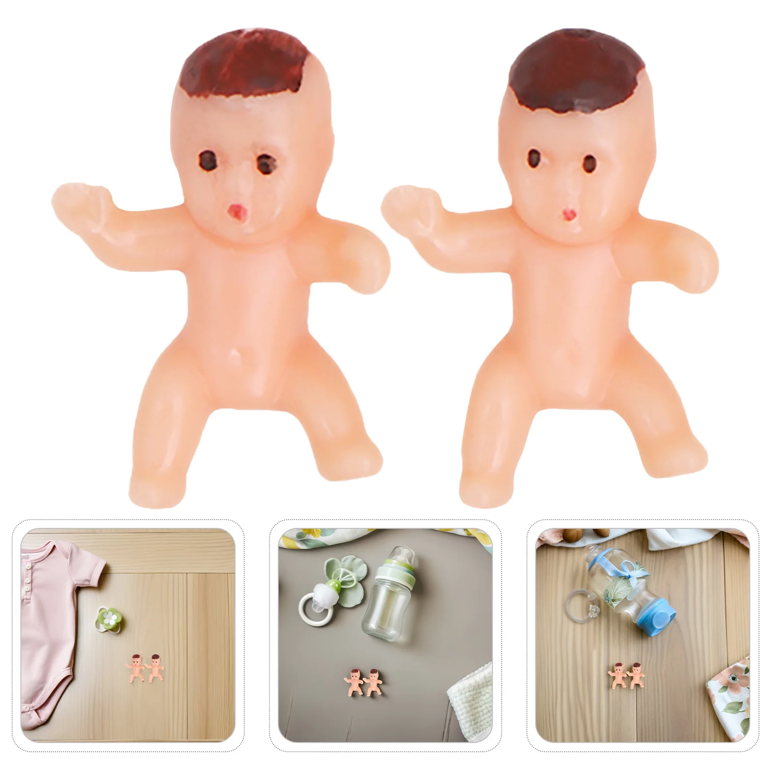 

150pcs Mini Plastic Baby Figurines 150 Pack Small Babies For Baby Shower Games Party Favors Goodie Bags Cake Topper